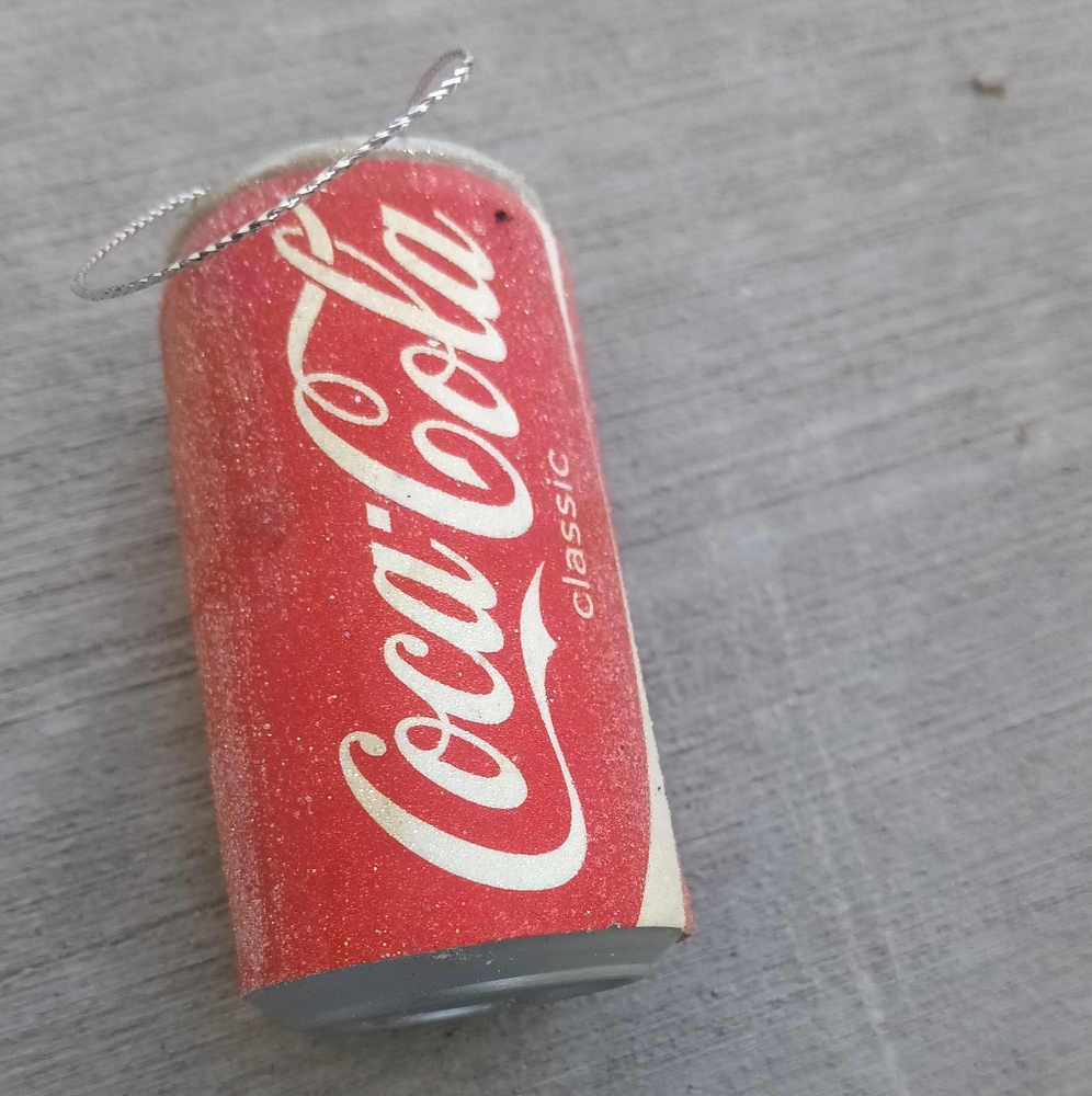 COCA COLA COKE FROSTY SODAPOP CAN CHRISTMAS ORNAMENT - Picture 2 of 2
